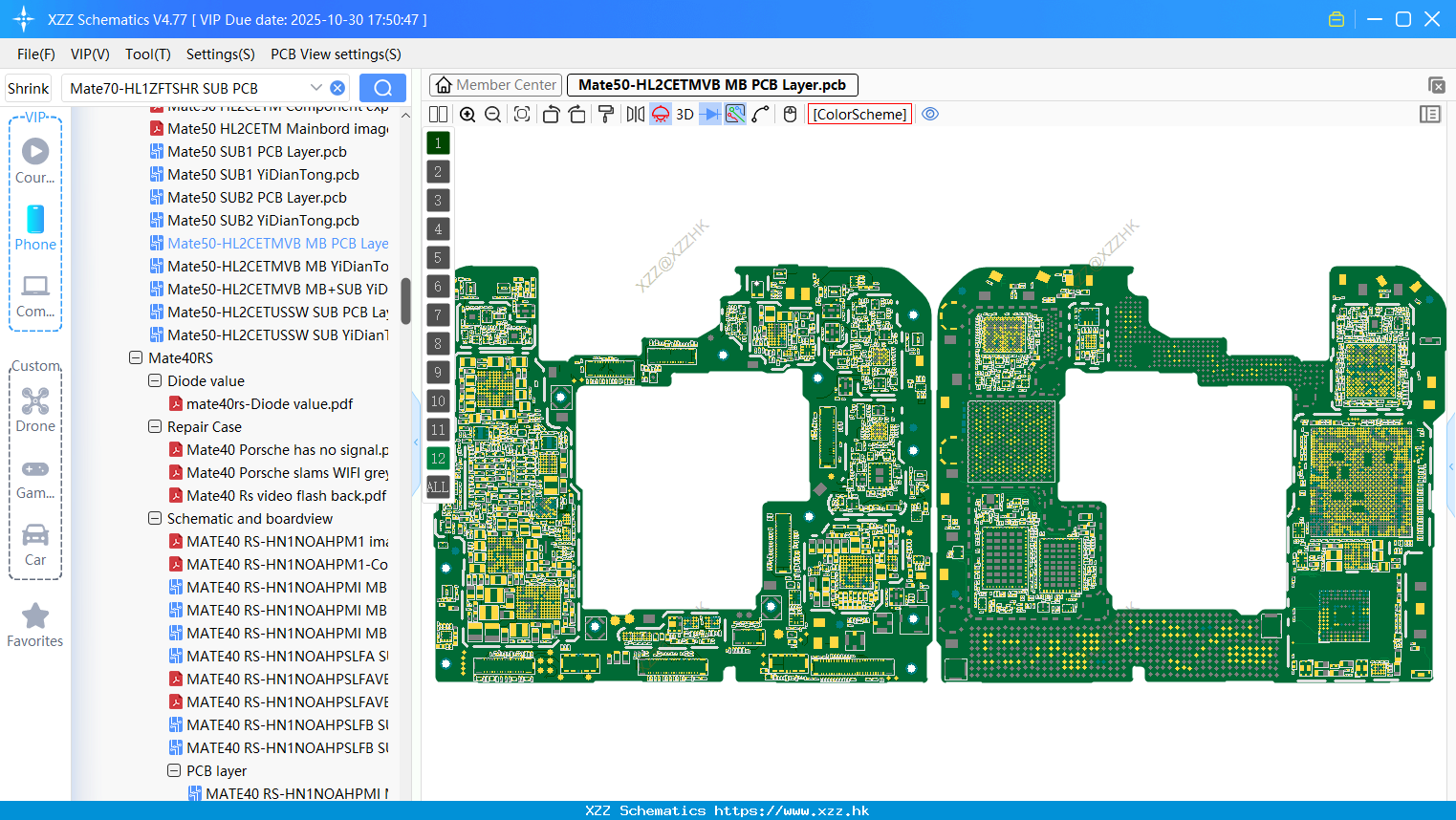 Huawei Mate50-HL2CETMVB MB PCB Layer